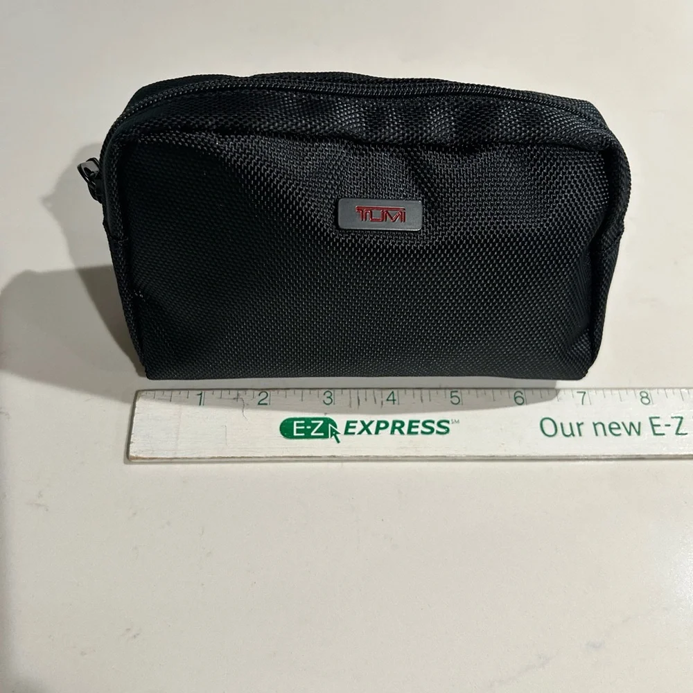 Tumi Black Textured Pouch